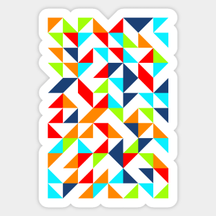 Aesthetic Geometric Pattern - Triangle #4 Sticker